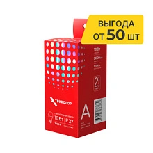 Лампа светодиодная Триколор LED А65 18Вт 3000K E27 LED-TR-А6518w3KE27