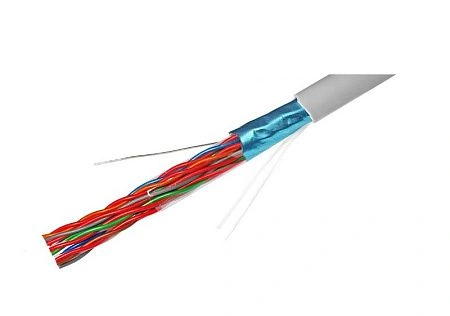 картинка Кабель для компьютерных сетей FTP 10PR-CAT5 (24 AWG) медный, внутренний, серый, 305 м