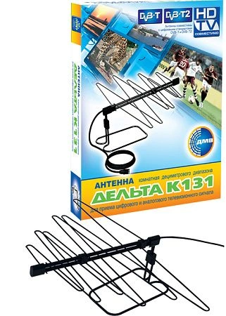 антенна телевизионная комнатная дмв дельта к131, пассивная