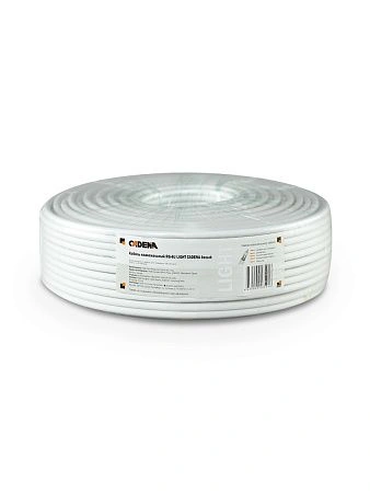 картинка Кабель коаксиальный RG-6U light CADENA белый