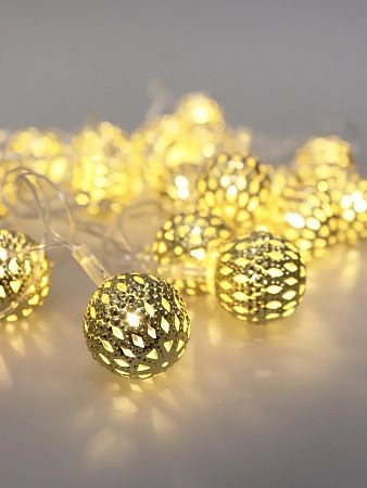картинка Гирлянда металлические шары CADENA, 20 LED, 3 метра, 20205