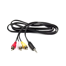Шнур соединительный 3,5мм TRRS – 3RCA, 1.5м TRRS-3RCA 1.5m