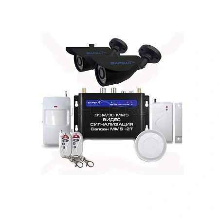 сигнализация охранная sapsan 3g-cam с 2-мя уличными в/камерами и функцией видеозвонка