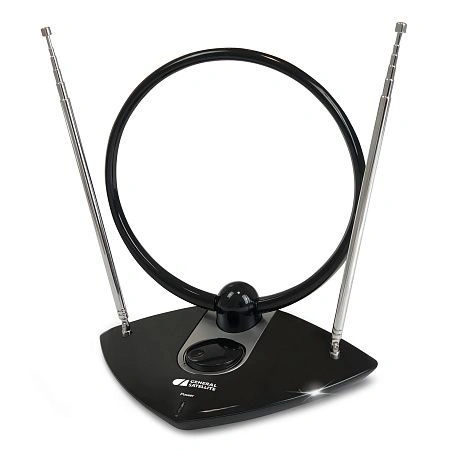 антенна телевизионная комнатная с усилителем мв+дмв av-962a