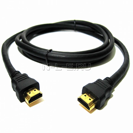 картинка Шнур HDMI-HDMI gold, 1.0 м (30 AWG) без фильтров