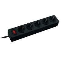 Сетевой фильтр Космос 2200 Вт  1,8м Черный FKsm1.8m-5g(B)