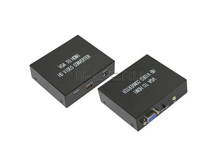 конвертер vga + 3.5 mm аудио на hdmi rexant