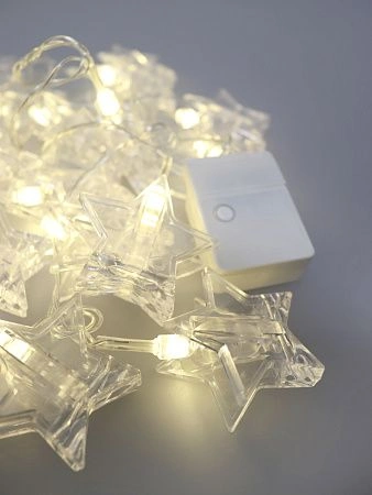 картинка Гирлянда прищепки-звезды CADENA, 20 LED, 3 метра, 20210