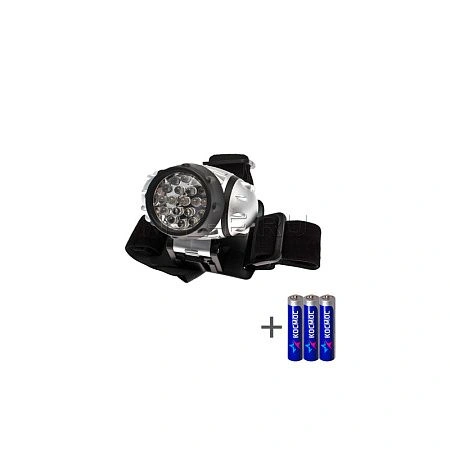 картинка Фонарь Космос светодиодный налобный +3AAA KOC-H19-LED
