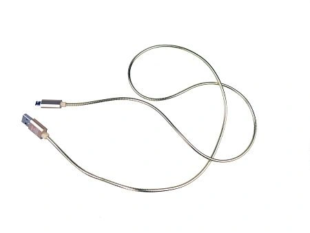 картинка Дата-кабель CADENA microUSB – USB2.0, 1м, с подсветкой, золотой, S019