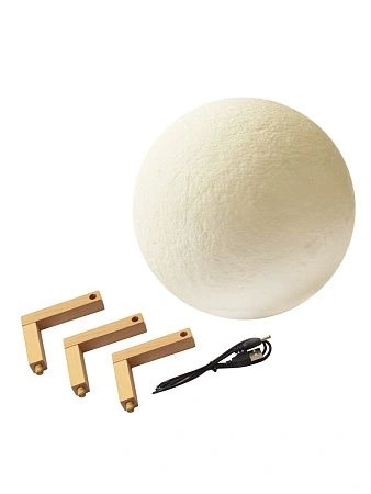 картинка Ночник светодиодный CADENA Луна, 15см, 3 цвета, 3DMoon