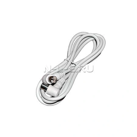 картинка Шнур штекер ТВ- гнездо ТВ, угловой, 1.5м #W, CADENA