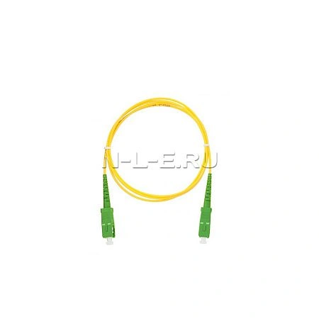 картинка Шнур оптический соединительный SC-SC/APC, SM 9/125, simplex, 2 м