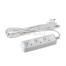 Удлинитель ЭРА без заземл, 1300Вт, 3гн, 1,5м UX-3-1,5m (new) UX-3-1,5m(new)
