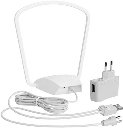 антенна телевизионная комнатная дмв cadena bas-5107-dx, активная