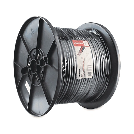 картинка Кабель видеонаблюдения КВК-П-2 2х0,75мм (Cu/ССA), 200м, черный CADENA SOFT