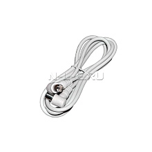 Шнур штекер ТВ- гнездо ТВ, угловой, 1.5м #W, CADENA шнур штекер ТВ #W CADENA