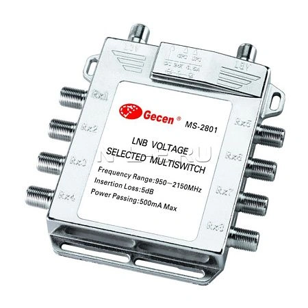 мультисвитч радиальный gesen 2x8 ms-2801