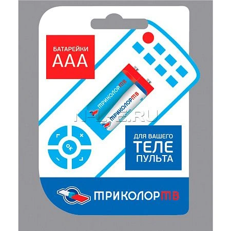 элемент питания солевой "триколортв" r03 (2 шт. в шринке) trr032s