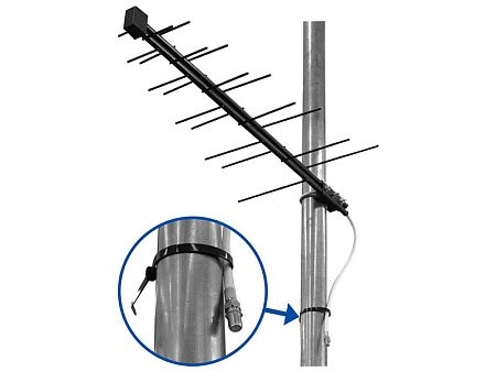 антенна телевизионная наружная пассивная дельта н111-02f, сталь