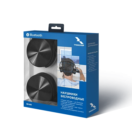 картинка Наушники Bluetooth Триколор HB-001