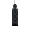 картинка Удлинитель-шнур колодка с крышк. 3гн IP44 CADENA MID 10м сз КГТТ 3*2,5 25А черный