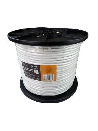 картинка Кабель видеонаблюдения КВК-В-2 2х0,75мм, 200м, белый CADENA