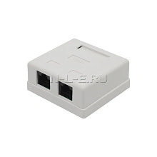 Компьютерная розетка RJ-45 CAT.5e, 2-портовая, CADENA Розетка RJ-45/2 порт