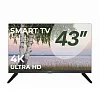 картинка Телевизор Триколор P43UH701, SMART TV, 43", Ultra HD, 4K, голос, черный