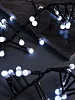 картинка Гирлянда мишура-шарики CADENA, 280LED, 2 метра, белые огни, с контроллером, 1906