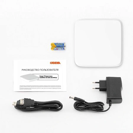 смарт тв приставка cadena pro x2 csb-248 white