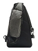 картинка Рюкзак однолямочный с USB шнуром, серый, 602