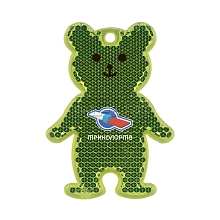 Световозвращатель пешеходный, МИШКА, желт. лого, арт. MS-006 MS-006