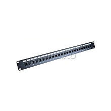Патч-Панель на 24 порта RJ-45 CAT.5e 19", CADENA  RJ-45 CAT.5e 19” 24 порт