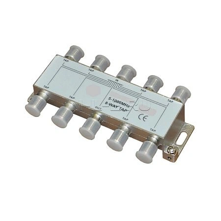 картинка Ответвитель 8 отводов 12дБ 5-1000 МГц T06-8/12
