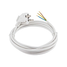 Шнур сетевой CADENA BASE 1,5м сз ПВС 3*1 16А белый CDB Ce-3x1-1,5m-W