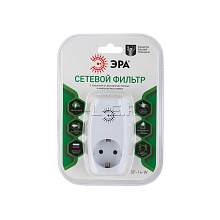 Сетевой фильтр ЭРА (белый) 1гн с заземл, со шт SF-1e-W(new) SF-1e-W(new)