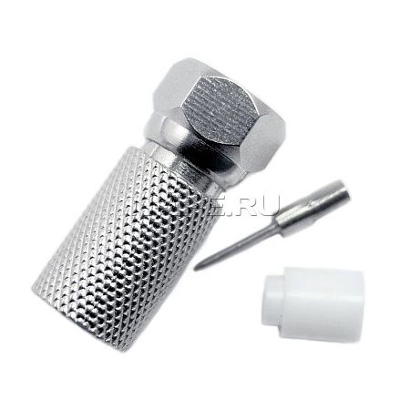 картинка Разъем c отдельным пином и изолятором для кабеля RG11 медный резьбовой CADENA