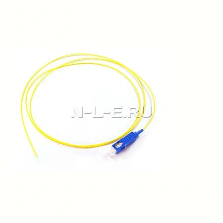 картинка Шнур оптический монтажный (пигтейл) SC/UPC, SM buffer, 1,5 м