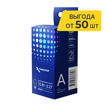 Лампа светодиодная Триколор LED А60 15Вт 6500K E27 LED-TR-А6015w6KE27
