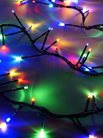 картинка Гирлянда мишура CADENA, 280LED, 2 метра, многоцветная, с контроллером, 1905B