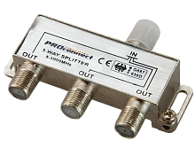 ДЕЛИТЕЛЬ  ТВх3 под F разъём 5-1000 МГц  PROCONNECT 05-6022