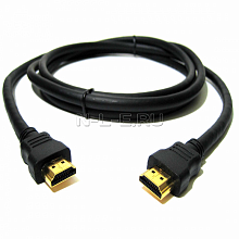 Шнур HDMI-HDMI gold, 1.0 м (30 AWG) без фильтров APH-255c-1.0